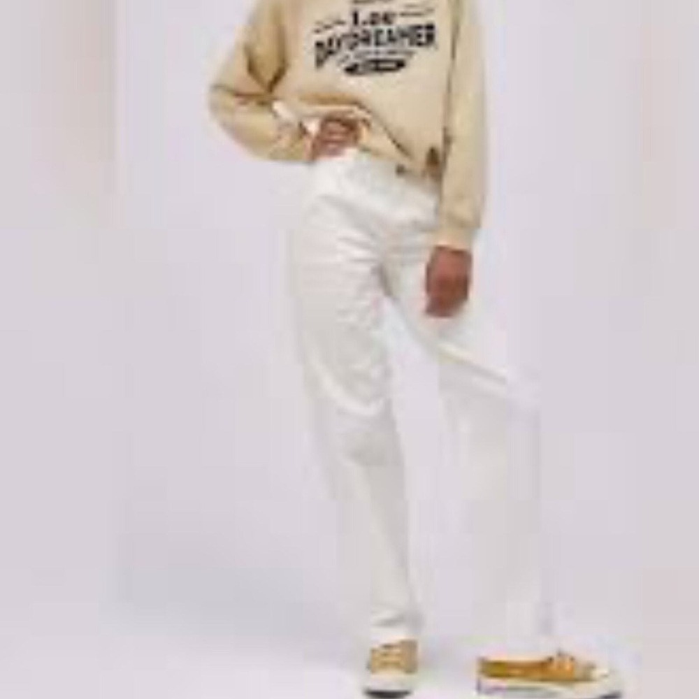 Daydreamer/Lee jeans Collab NWT size 29 mid rise white carpenter pants